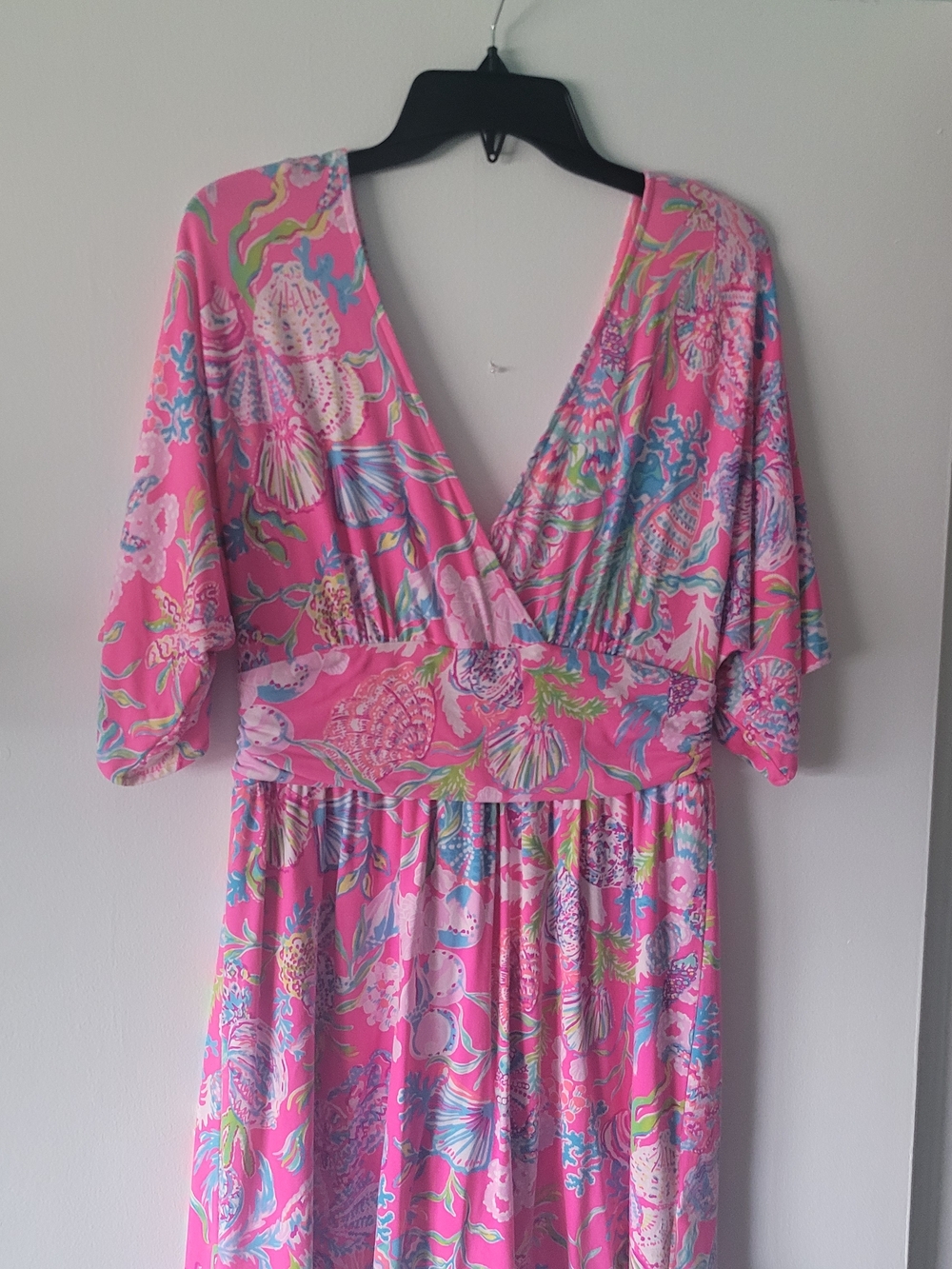 Lilly Pulitzer Pink Multicolor Seashell Print Mini Dress